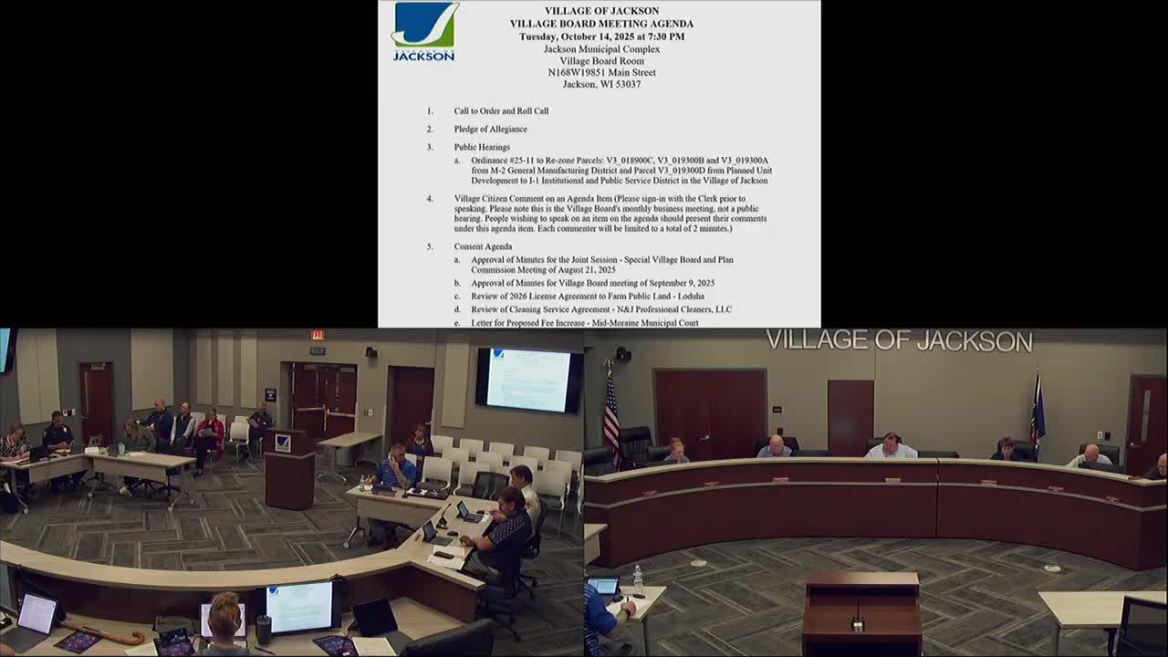 Jackson approves multiple construction change orders, pay requests and developer financial actions