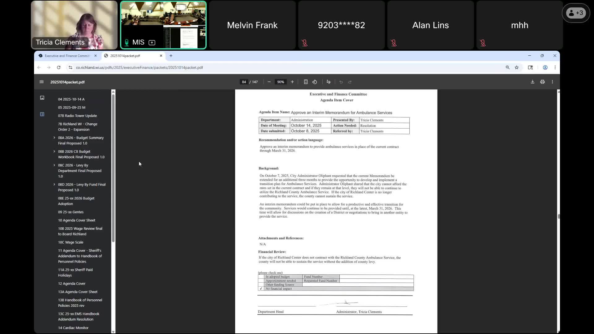 Votes at a glance: Richland County Executive & Finance Committee