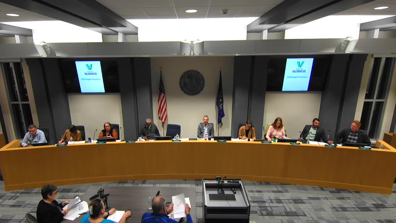 City presents 2026 budget; first readings, public hearings and salary ordinance carried to next meeting