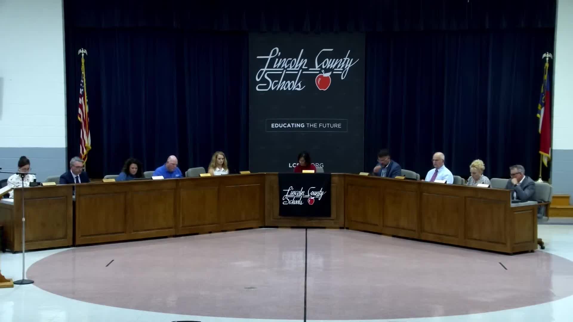 Board approves consent agenda including bids for fire-alarm and intercom projects and selects NCSBA voting delegate