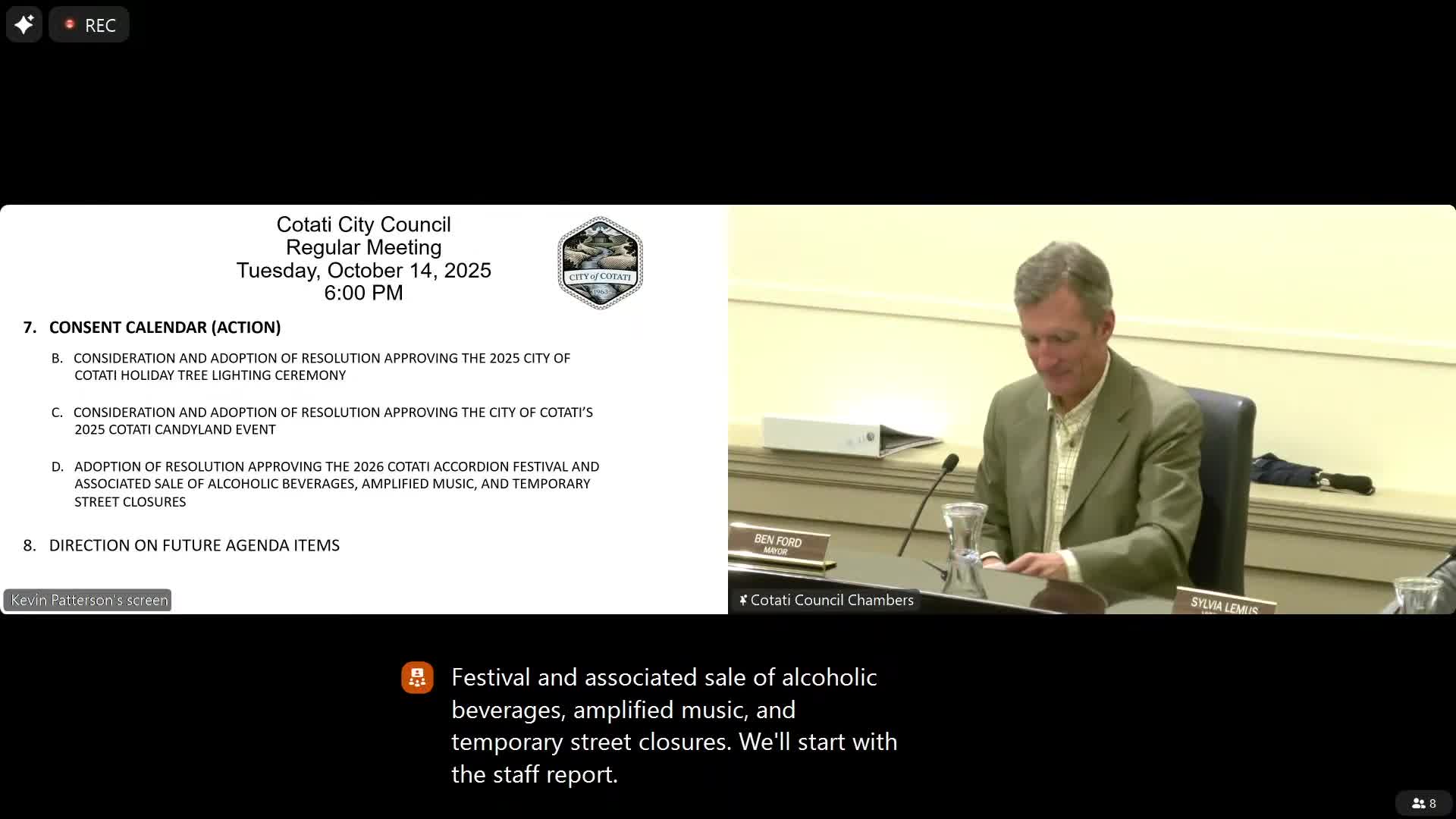 Cotati council approves 2026 Accordion Festival with 50% fee waiver, raises deposit