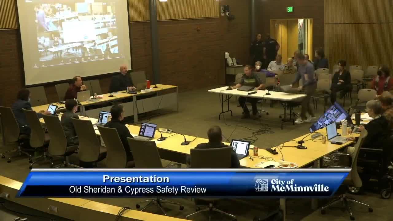 City engineers outline short‑, medium‑ and long‑term safety improvements at Old Sheridan–Cypress intersection