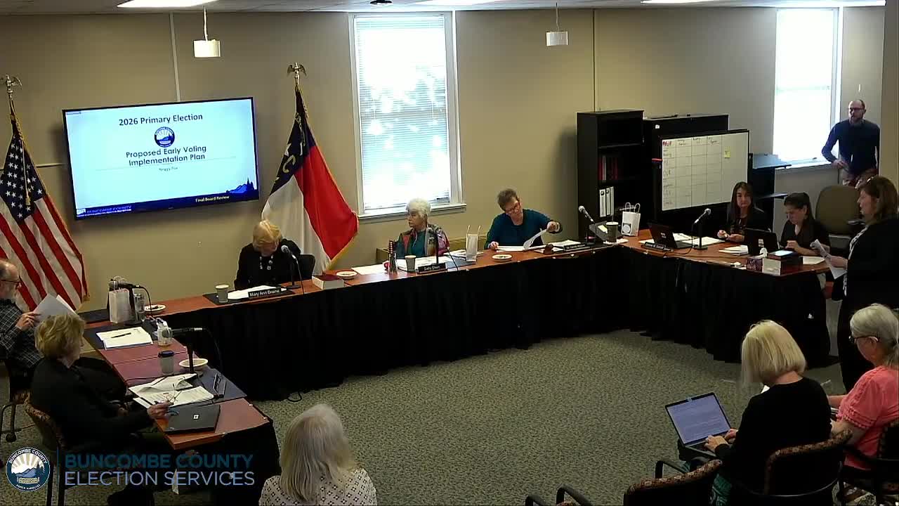 Buncombe County elections board approves 10-site early voting plan, adds Upper Hominy as 11th site