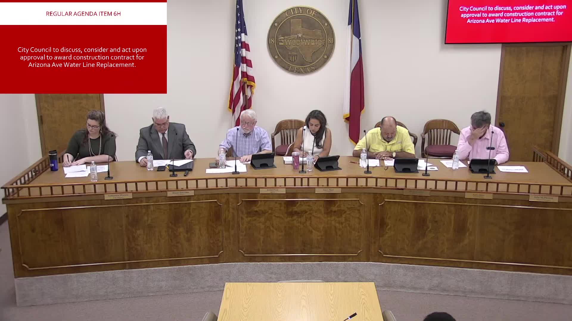 Sweetwater Council — votes at a glance: rate denial, airport contracts, board reappointments and procurement actions