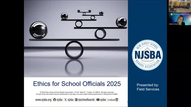 Englewood board receives annual ethics training from New Jersey school boards representatives