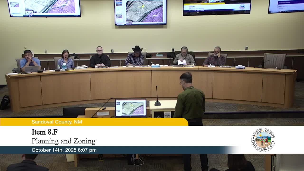 Commission defers Algodones Distillery zone‑change request after lengthy public hearing