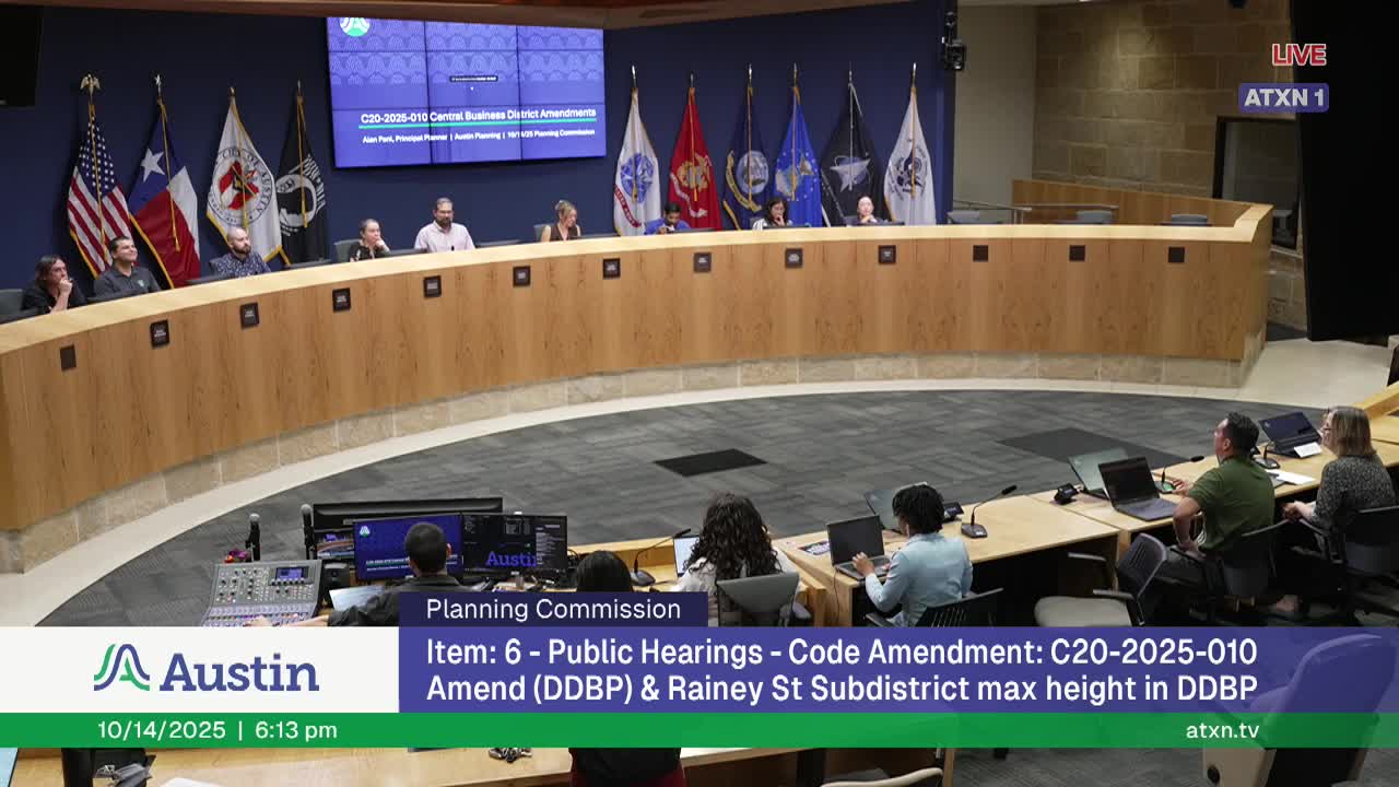 Austin planning commission approves stopgap CBD height rules, directs broader downtown review