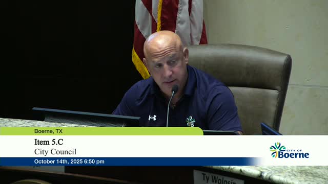 Boerne council approves housing‑credit support resolutions and adopts tax levy roll; consent agenda passes