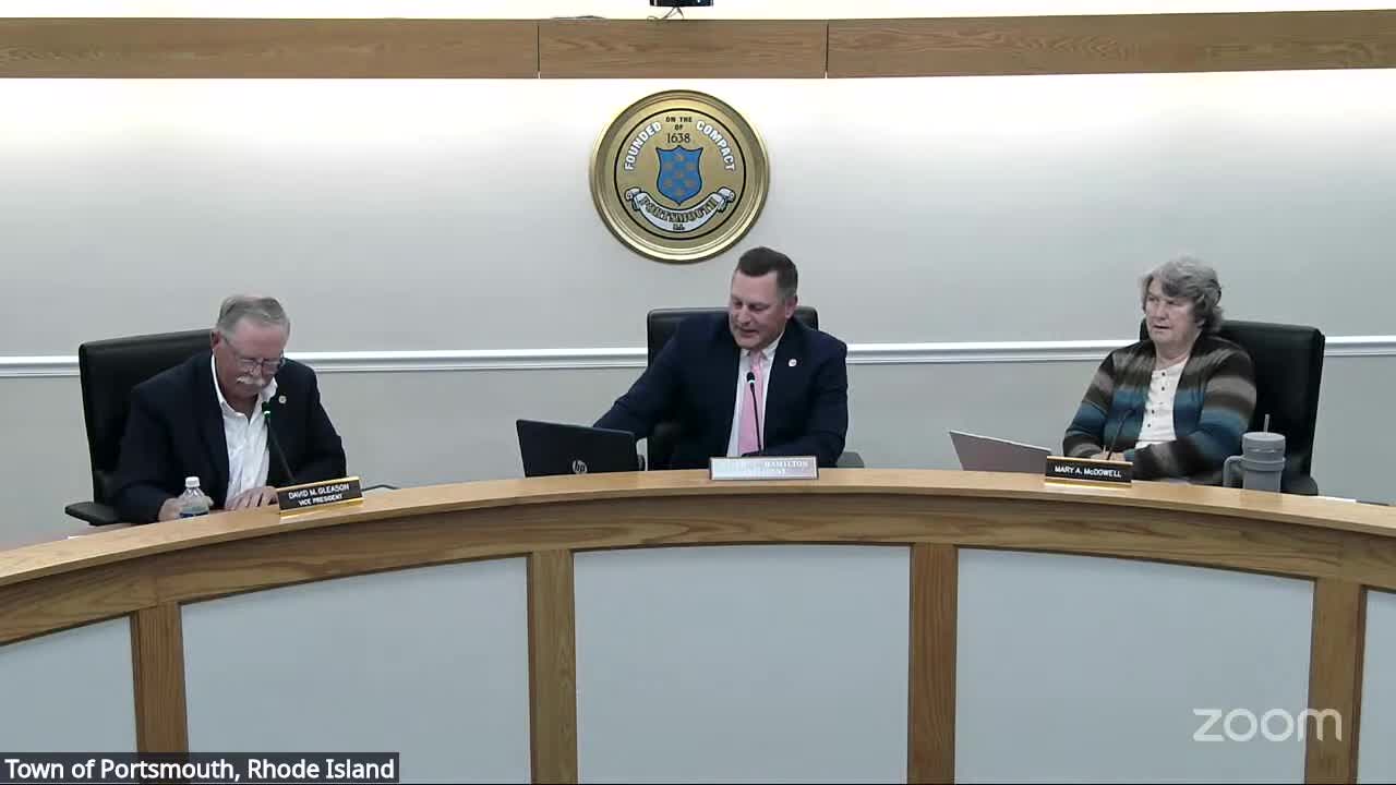Council approves MOU request to Naval Station Newport to allow pond aeration at Thurston Gray Pond