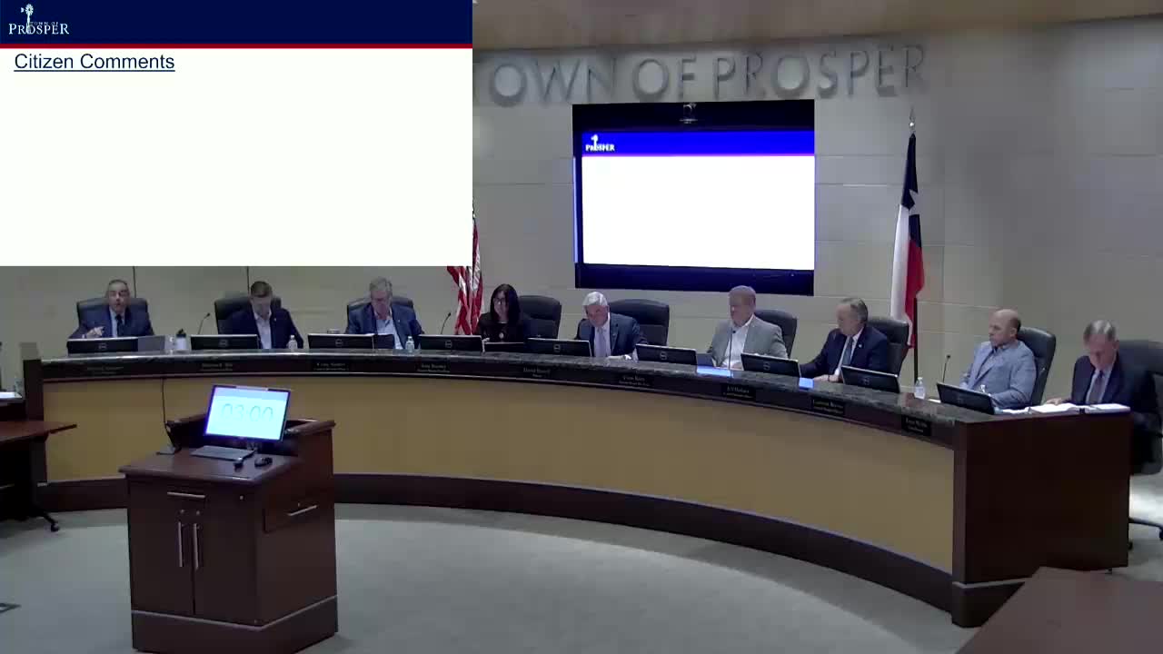 Prosper council approves Toll Brothers planned development for 373.5‑acre age‑restricted community, 6‑1, with conditions