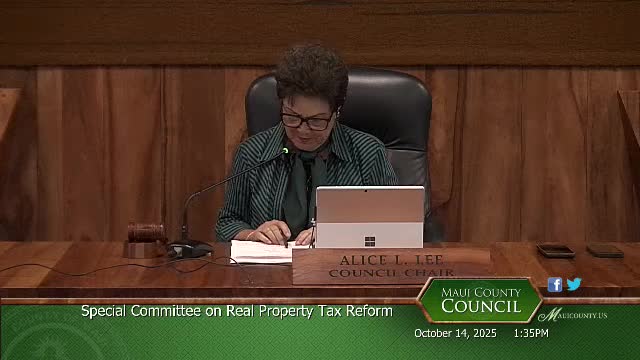 Maui committee approves bill to simplify tax-rate notice, moves deadline to June 10
