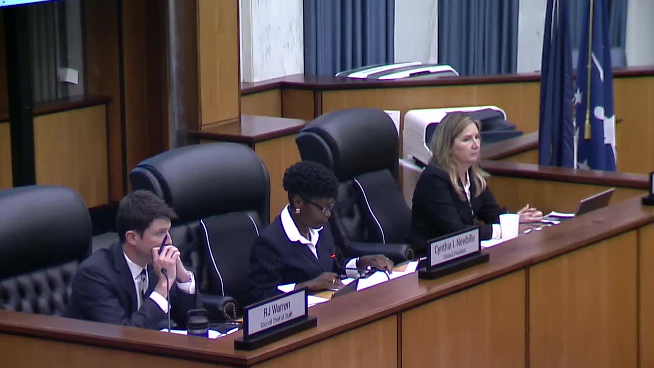 Council members motion to delay property-tax rate items fails; council sets public-comment rules and will prioritize tax papers