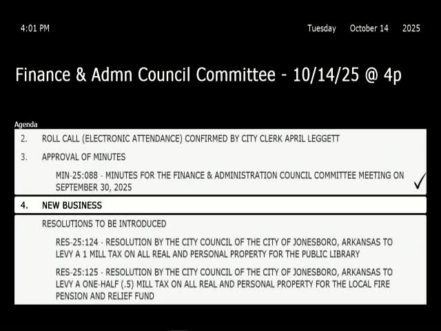 Votes at a glance: Jonesboro committee forwards annual levies and dozens of municipal-lien resolutions to full council
