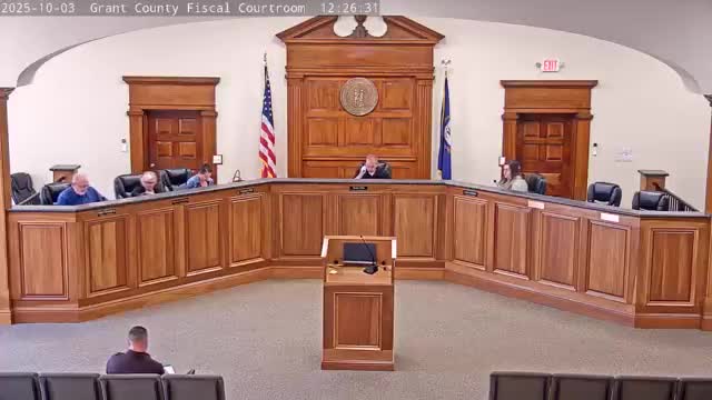 Grant County court returns from executive session with no action; schedules Oct. 21 meeting