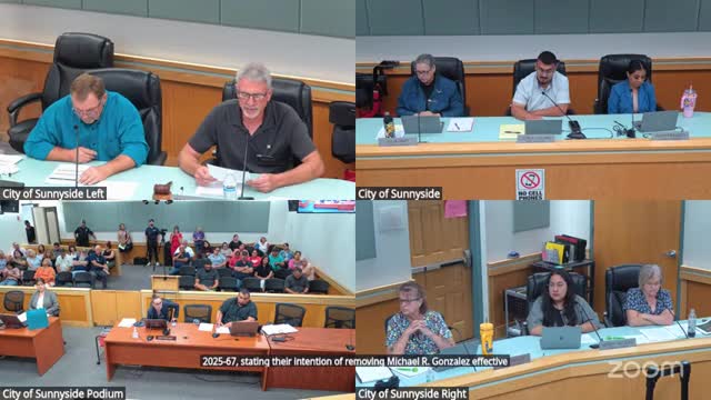 Votes at a glance: Sunnyside council approves proclamations, budget and staffing ordinance; adopts code of conduct amendment