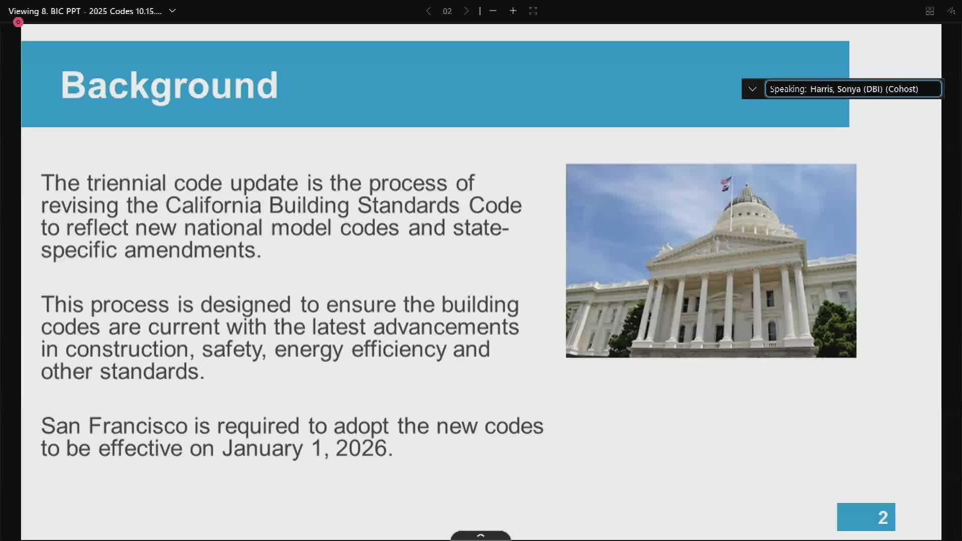 Commission recommends San Francisco amendments to 2025 California Building Standards Code