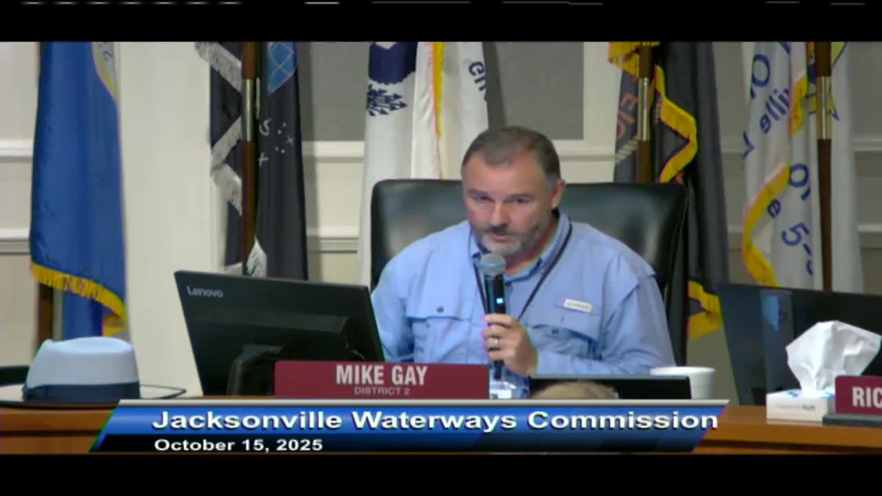 Waterways Commission advances drafting of Shad Creek slow-speed/minimum-wake resolution for FWC review
