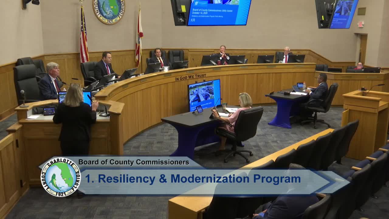 HDR presents draft Integrated Master Plan prioritization tools; commissioners endorse framework and dashboard idea