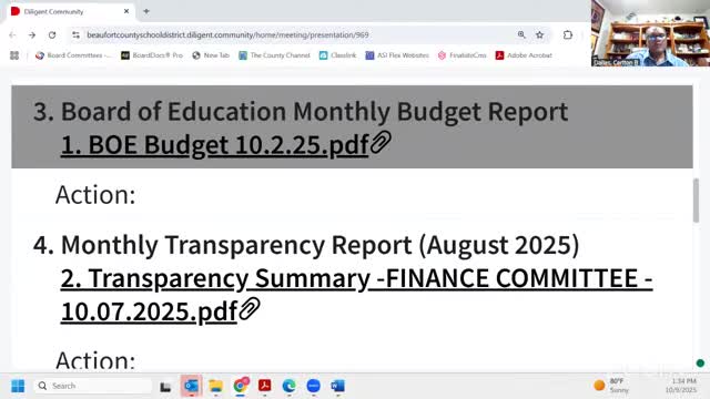 Beaufort County finance committee reviews budget, approves MBE plan change and hears $1.6M bond refunding savings