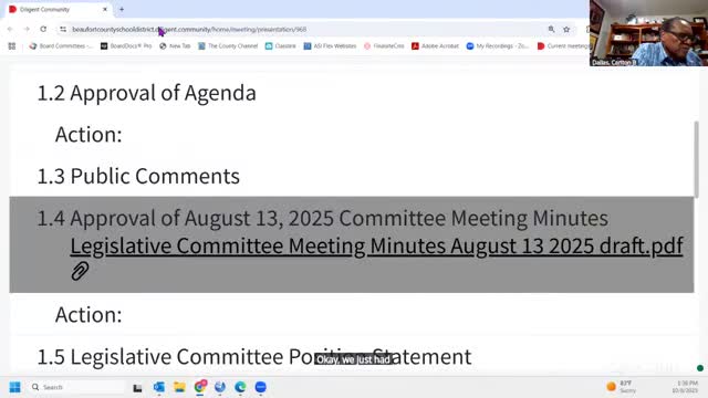 Legislative committee schedules Oct. 29 session to rank priorities, will use Menti for voting