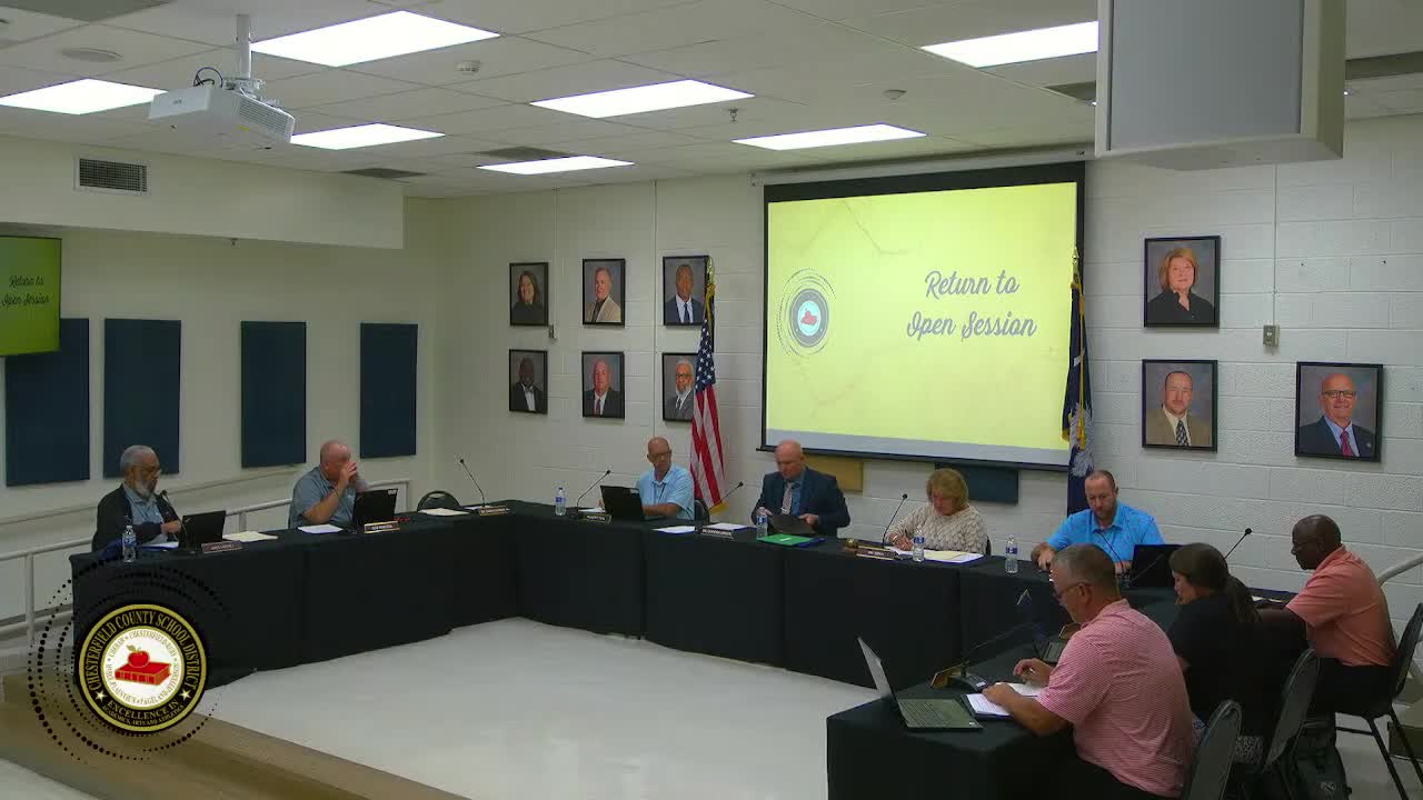 Chesterfield 01 board adopts 2025–26 general fund budget with 3-mill increase; half-mill to fund bus monitors