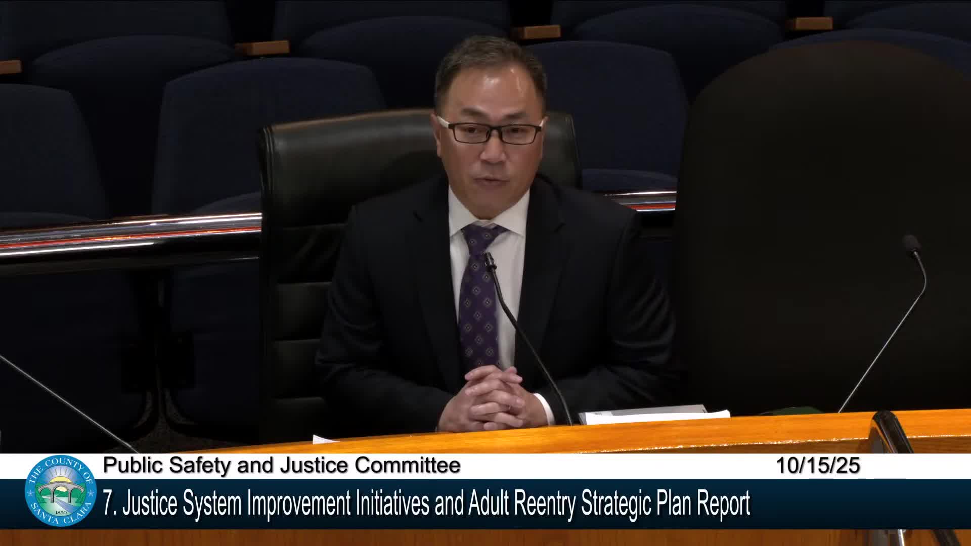 County proposes unified reentry and alternatives‑to‑incarceration strategic plan; annual public report planned