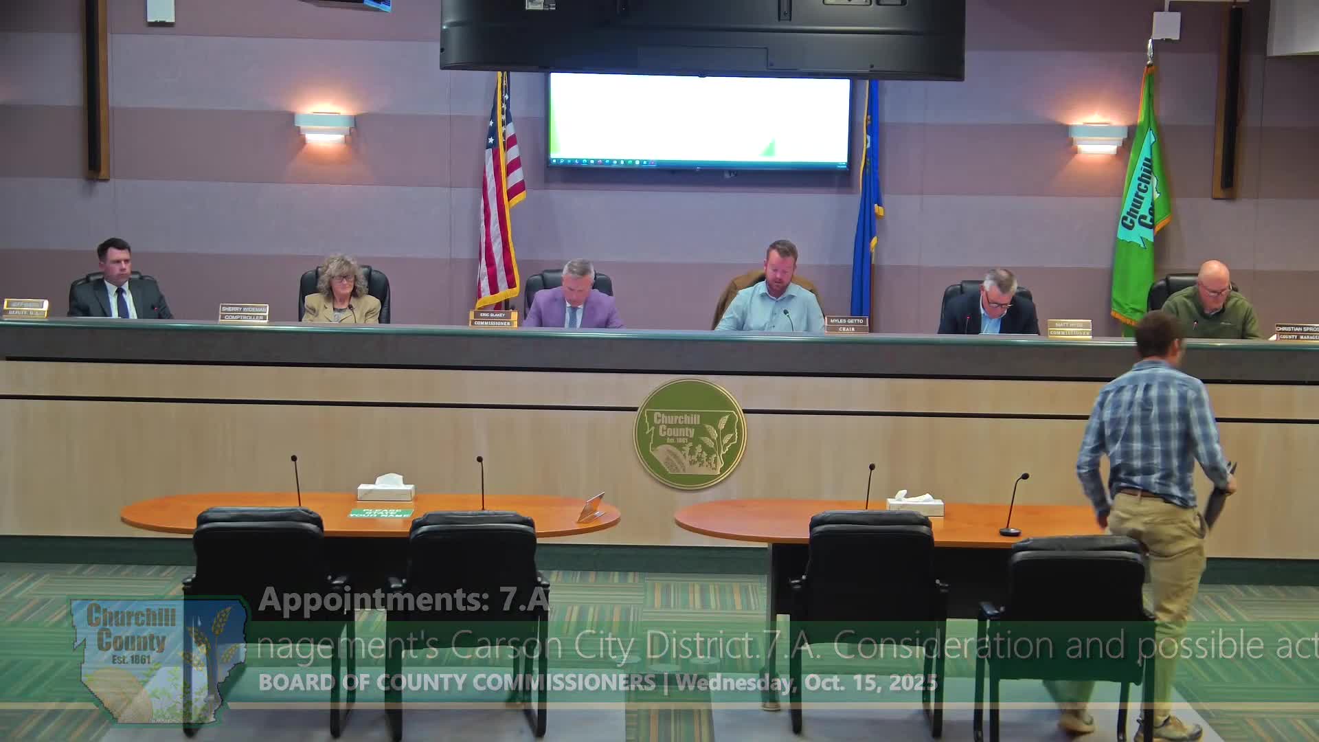 Churchill County commissioners authorize external compensation and classification study, invite PayPoint and Baker Tilly to present