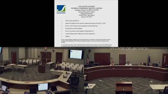 Jackson tourism commission recommends 2026 hotel‑motel tax budget after presentations from Visit Washington County and local festivals