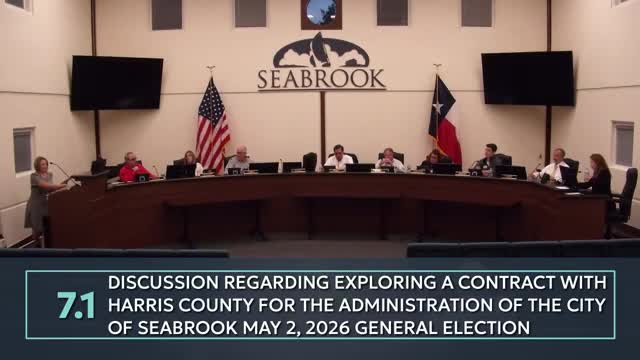 Council asks city secretary to explore contracting Harris County for elections; budget guidance given