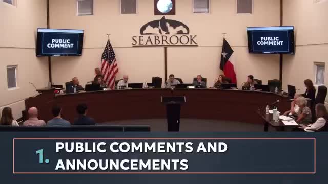 Public commenters press Seabrook council on pier demolition grant, livestreaming and hotel‑occupancy tax committee