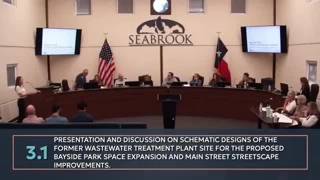 Seabrook unveils schematic designs for Bayside Park redevelopment and Main Street streetscape