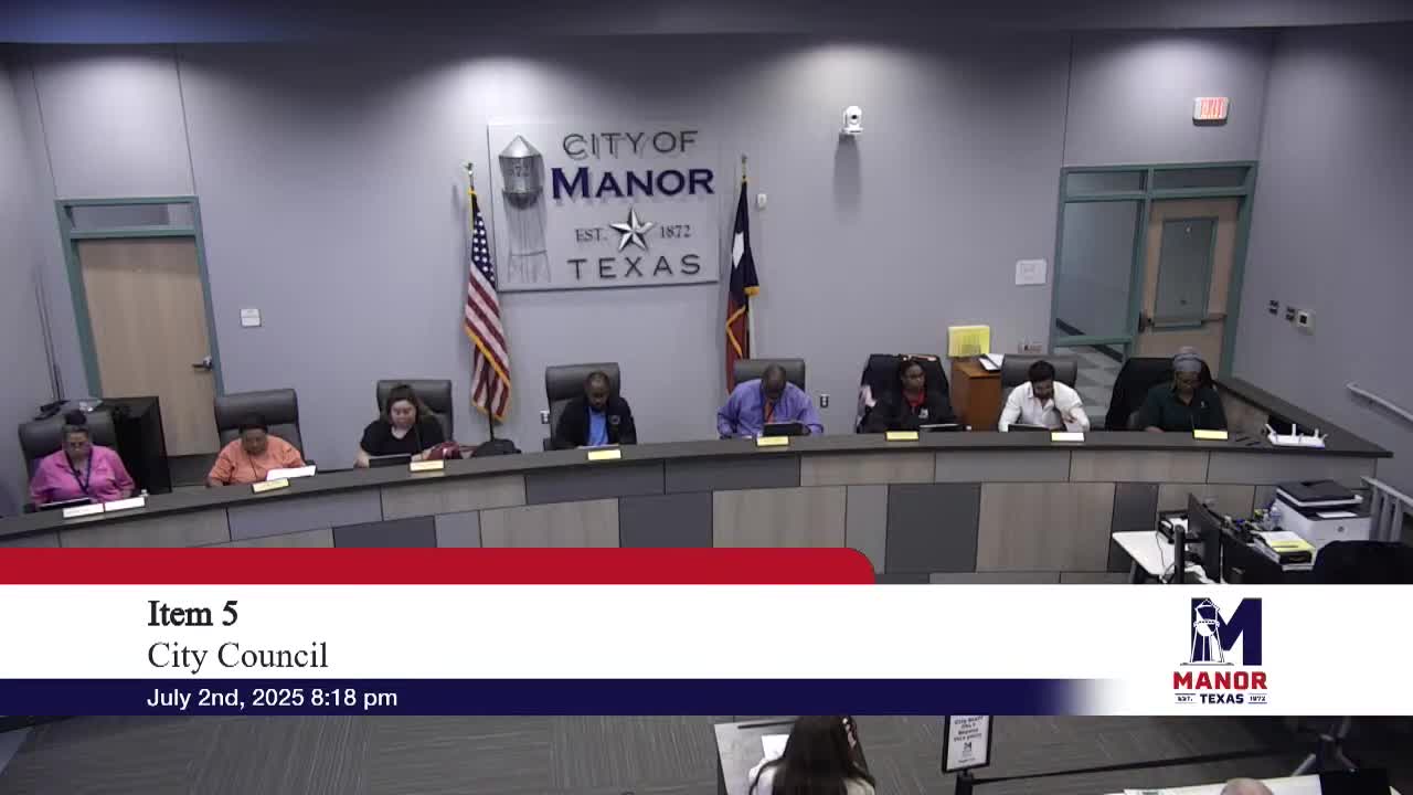 Manor council adopts changes to Public Improvement District policy, removes average-home-price preference