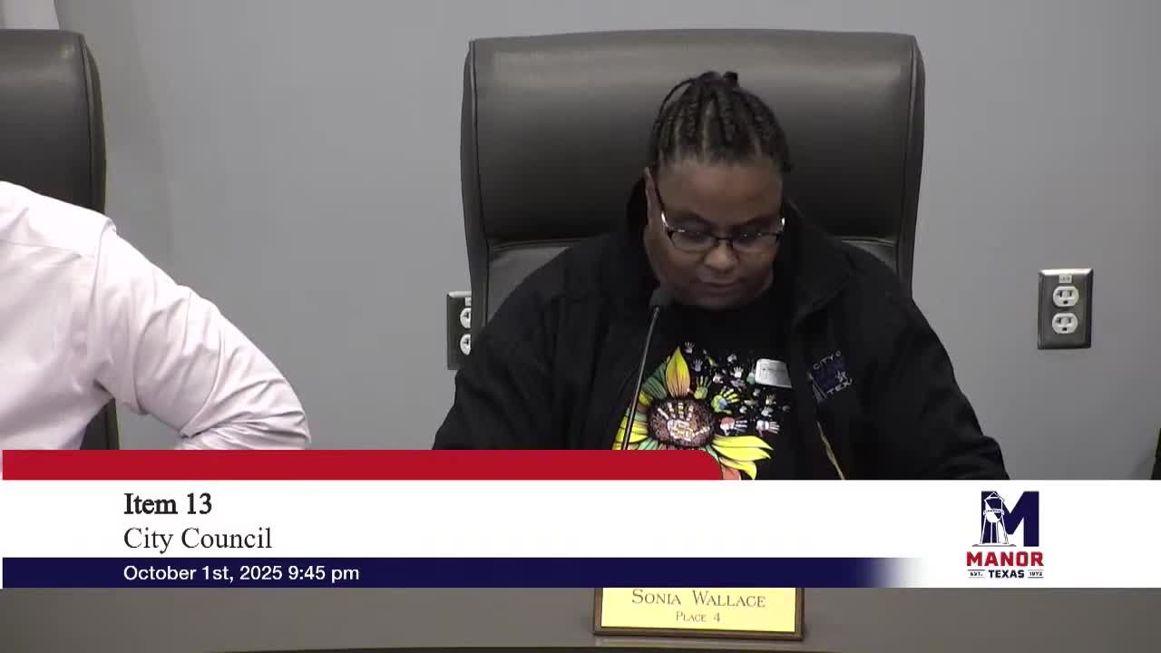 Manor council approves multiple PID plans and bond issuances, sets annexation hearing and rejects TMRS service-credit ordinance