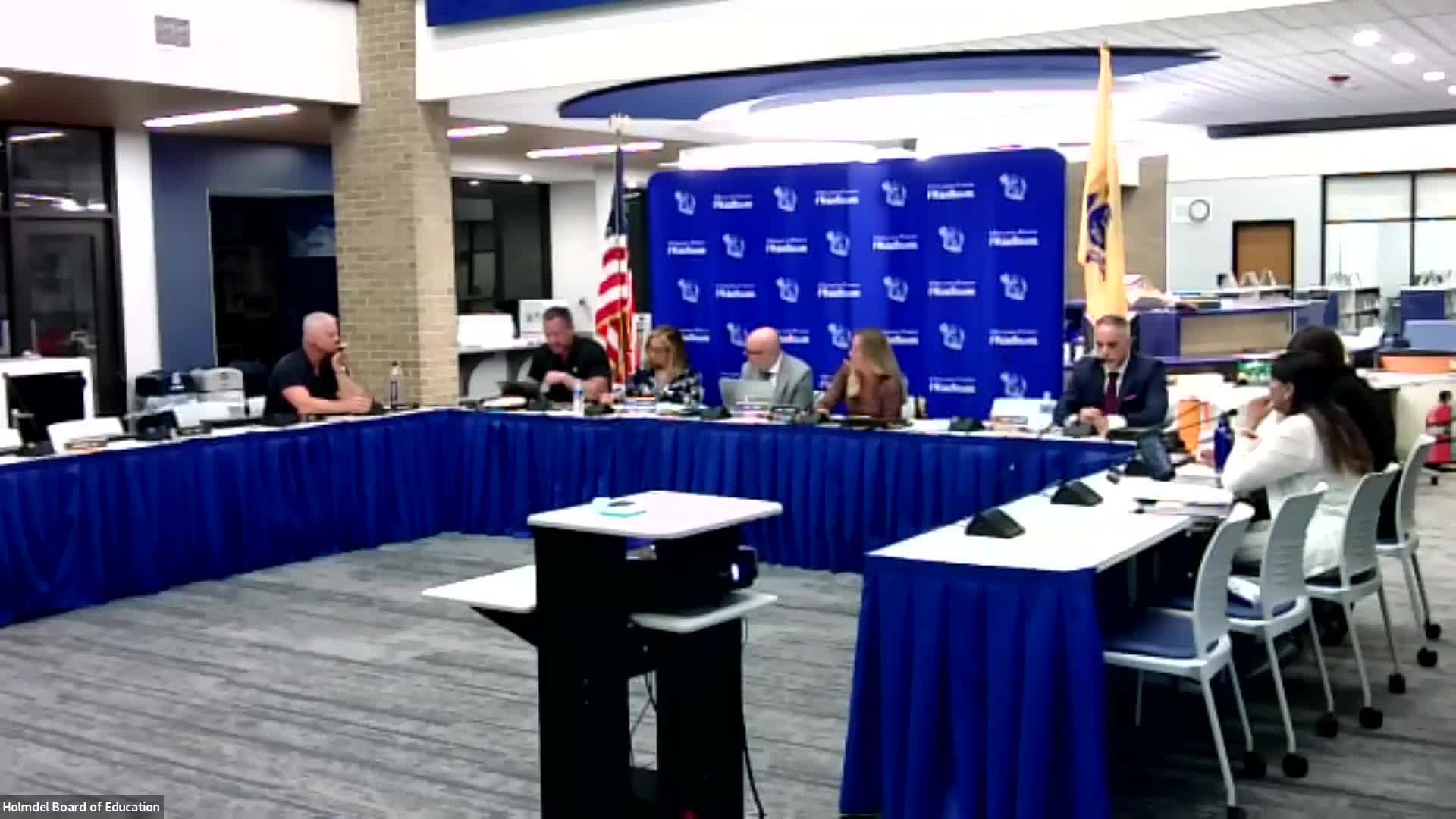 Holmdel district rolls out ParentSquare, updates on Crawford’s Corner roadwork and building security; trustees discuss parking and crosswalk safety