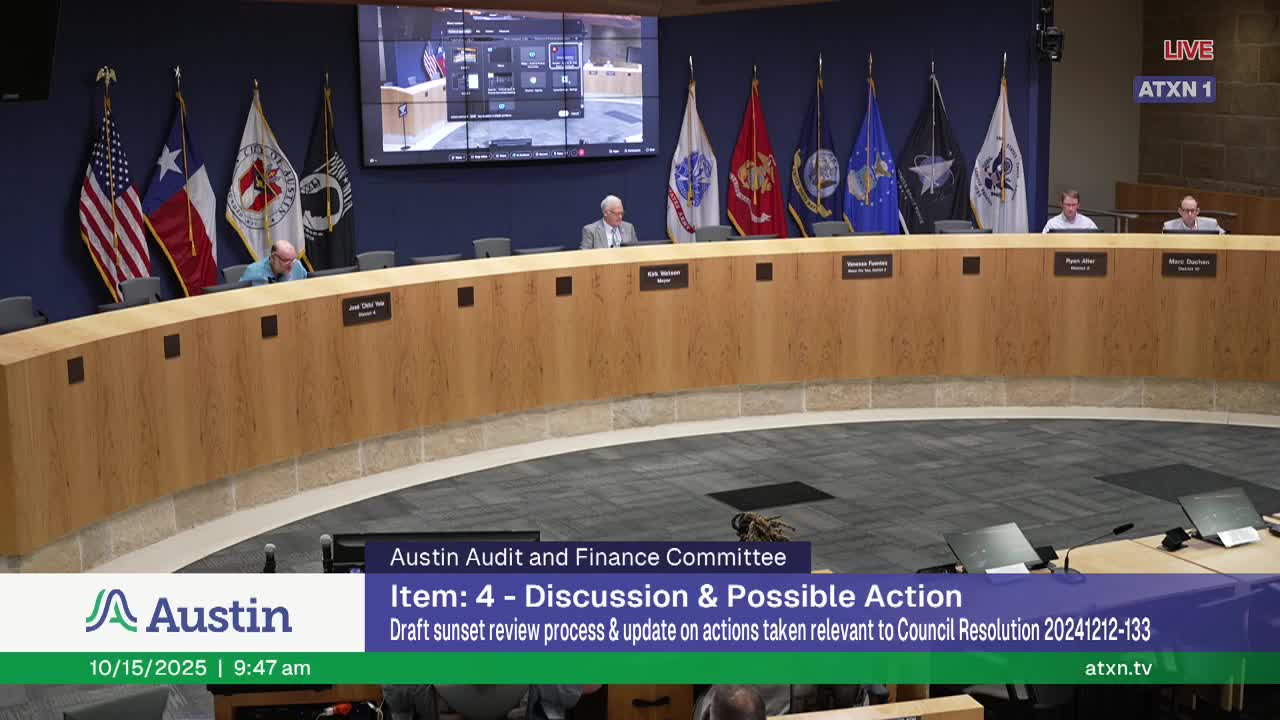 City clerk outlines pilot sunset-review process, proposes five-year cycle for boards and commissions