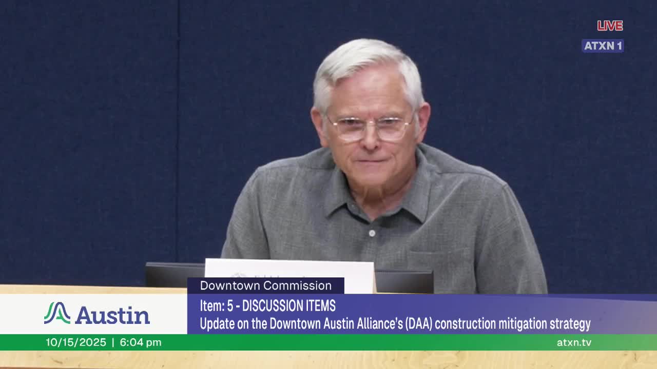Downtown Austin Alliance outlines construction mitigation plan and arts activation programs to support businesses and creatives