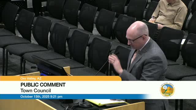 Oro Valley studies commercial rental, telecommunications and use taxes amid budget pressures; staff to refine legal notice and outreach