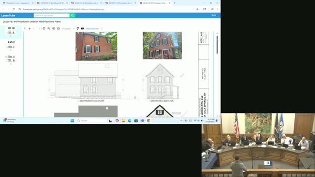 Design Review Board clears exterior updates at 60 Woodlawn Avenue with conditions on brick treatment and walkway