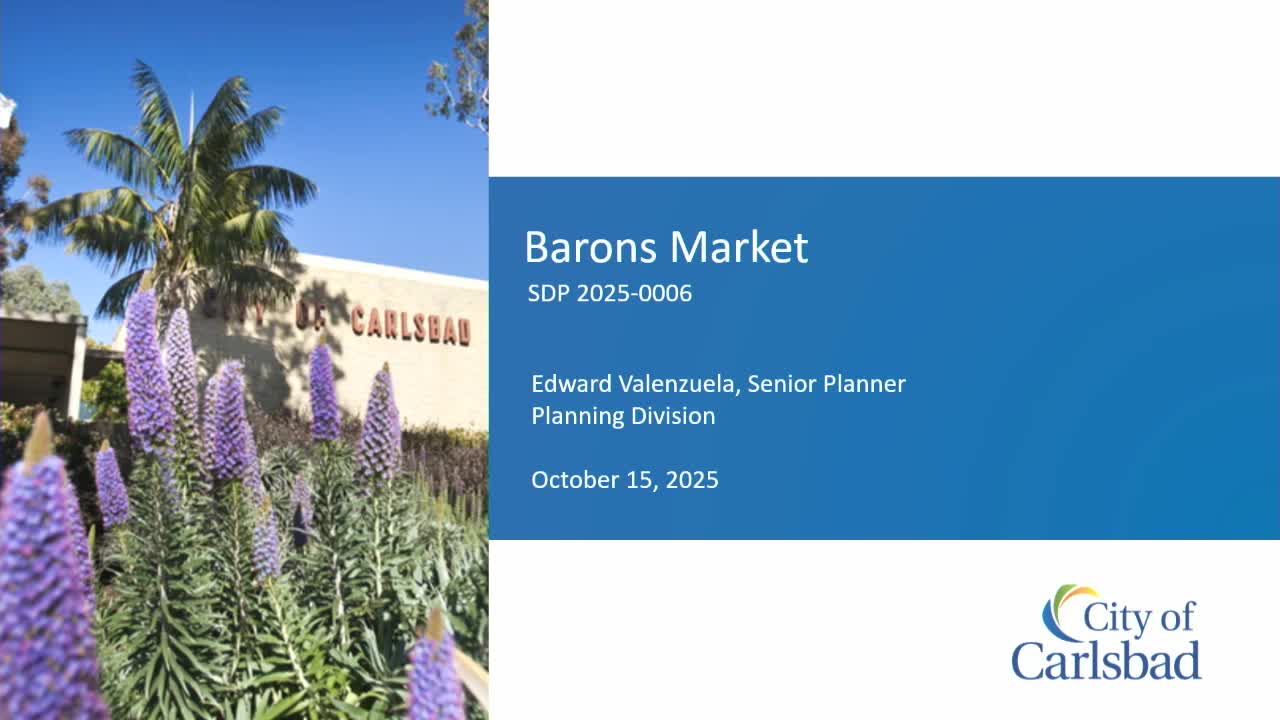 Planning Commission backs standards modification to permit larger signs for new Barrens Market in Village