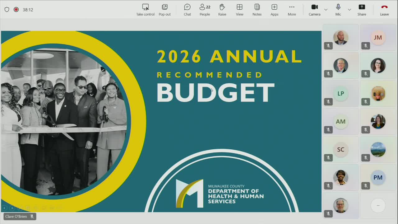 Milwaukee County health department outlines 2026 budget, plans service cuts and shifts amid funding uncertainty