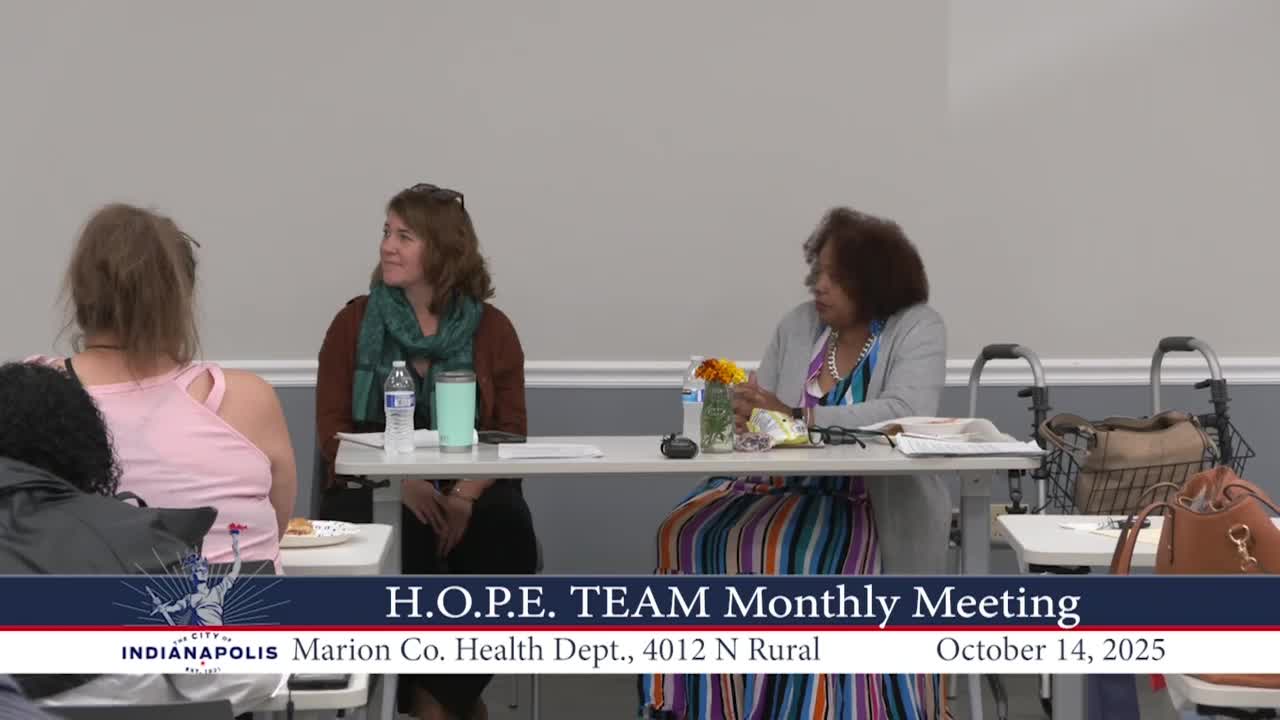 Congressional staffer briefs neighborhood meeting on federal shutdown risks to health programs and local projects