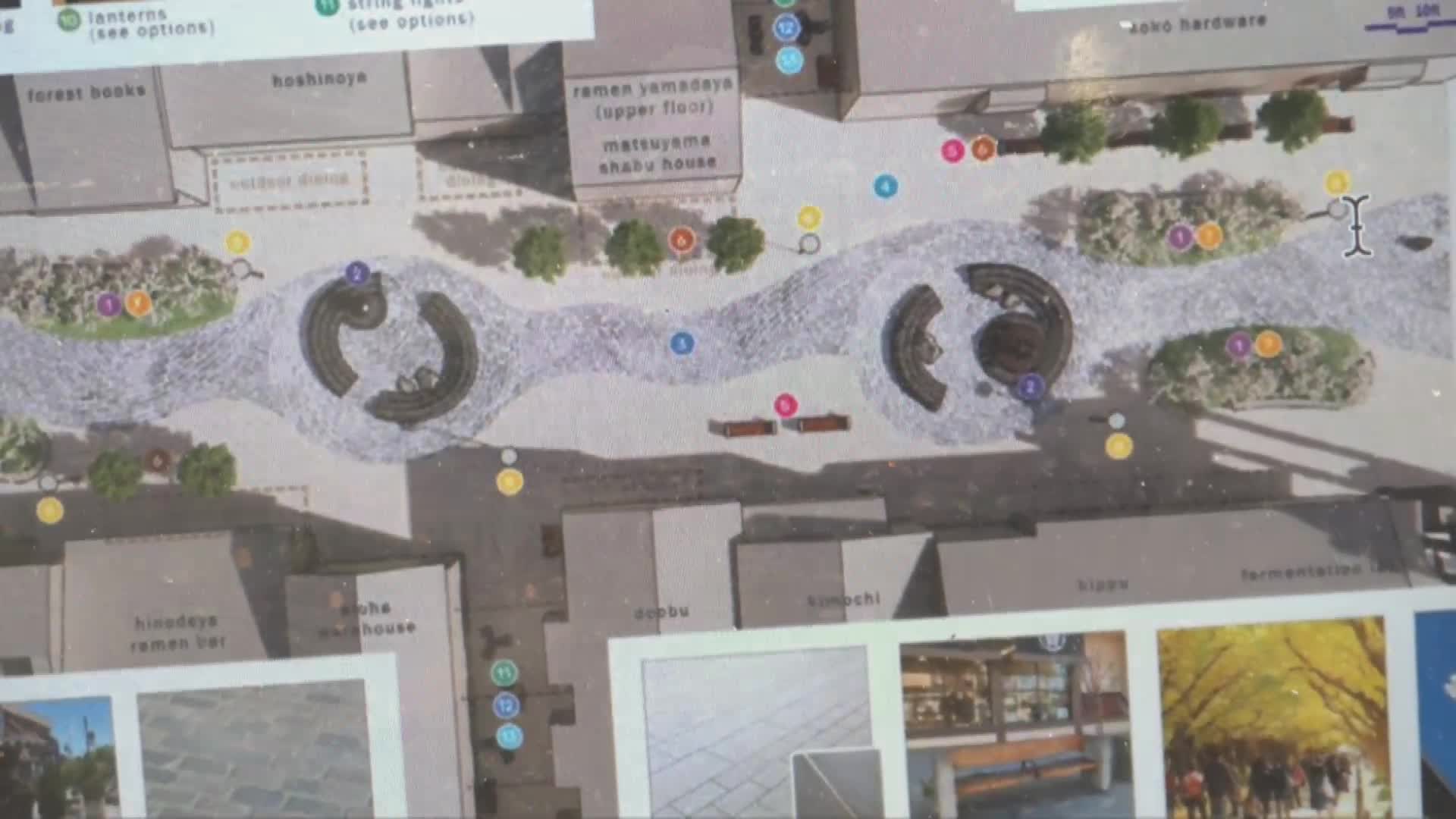Public commenter urges Historic Preservation Commission to preserve Ruth Asawa’s Osaka Way installation