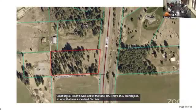 Resident proposes nonprofit takeover of county‑owned Mica Cemetery; board signals conditional interest