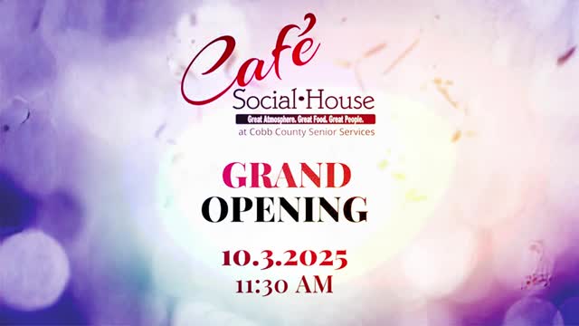 Cafe Social House opens daily lunch service at Cobb County Senior Wellness Center