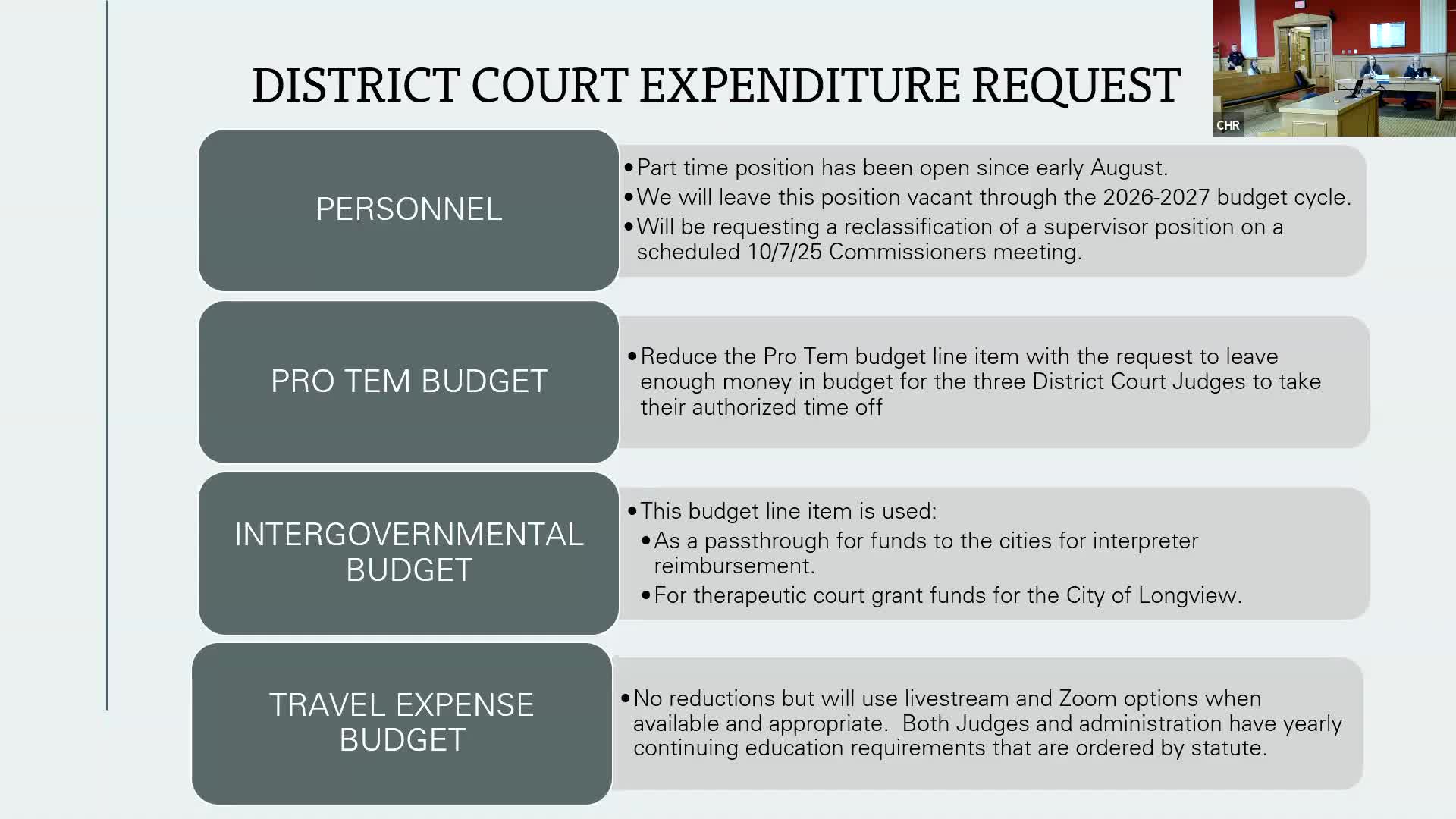 District Court holds vacancy, prepares for state case-management system rollout in 2026