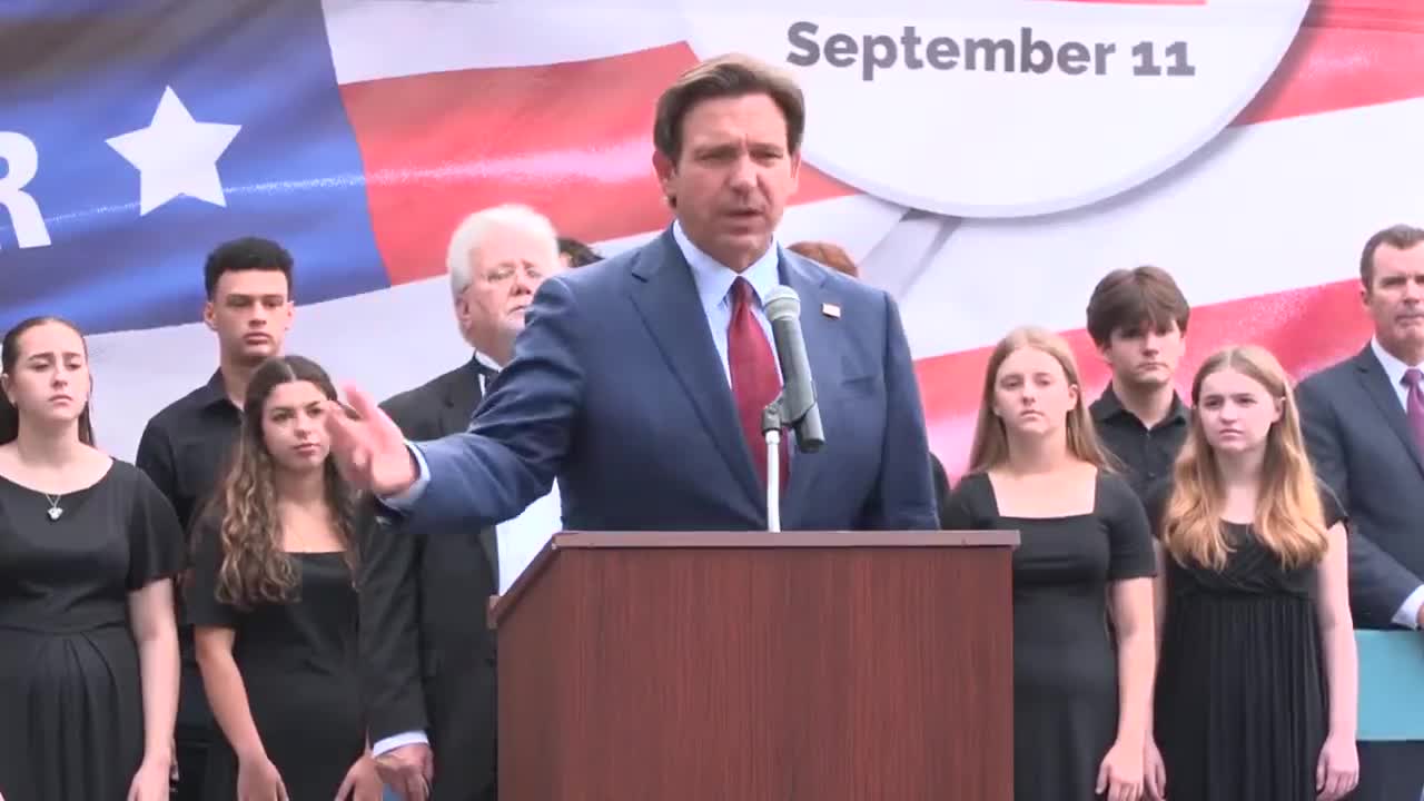 Gov. Ron DeSantis praises first responders, highlights 9/11 curriculum in Palm Harbor remarks