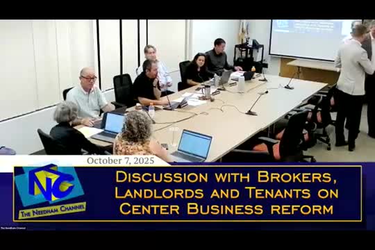 Planning board hears Needham Center business-owner feedback on potential mixed-use zoning