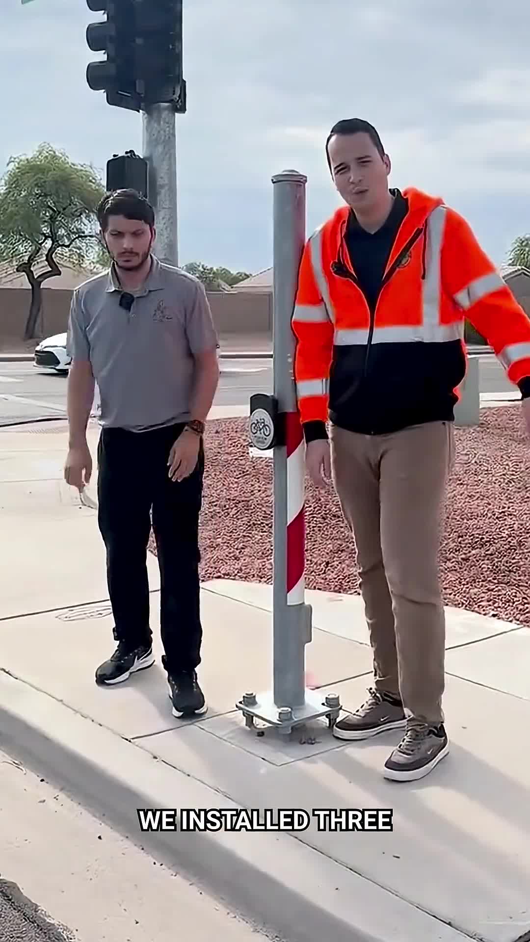 Apache Junction installs three pedestrian, bicycle push buttons to shorten crossing waits
