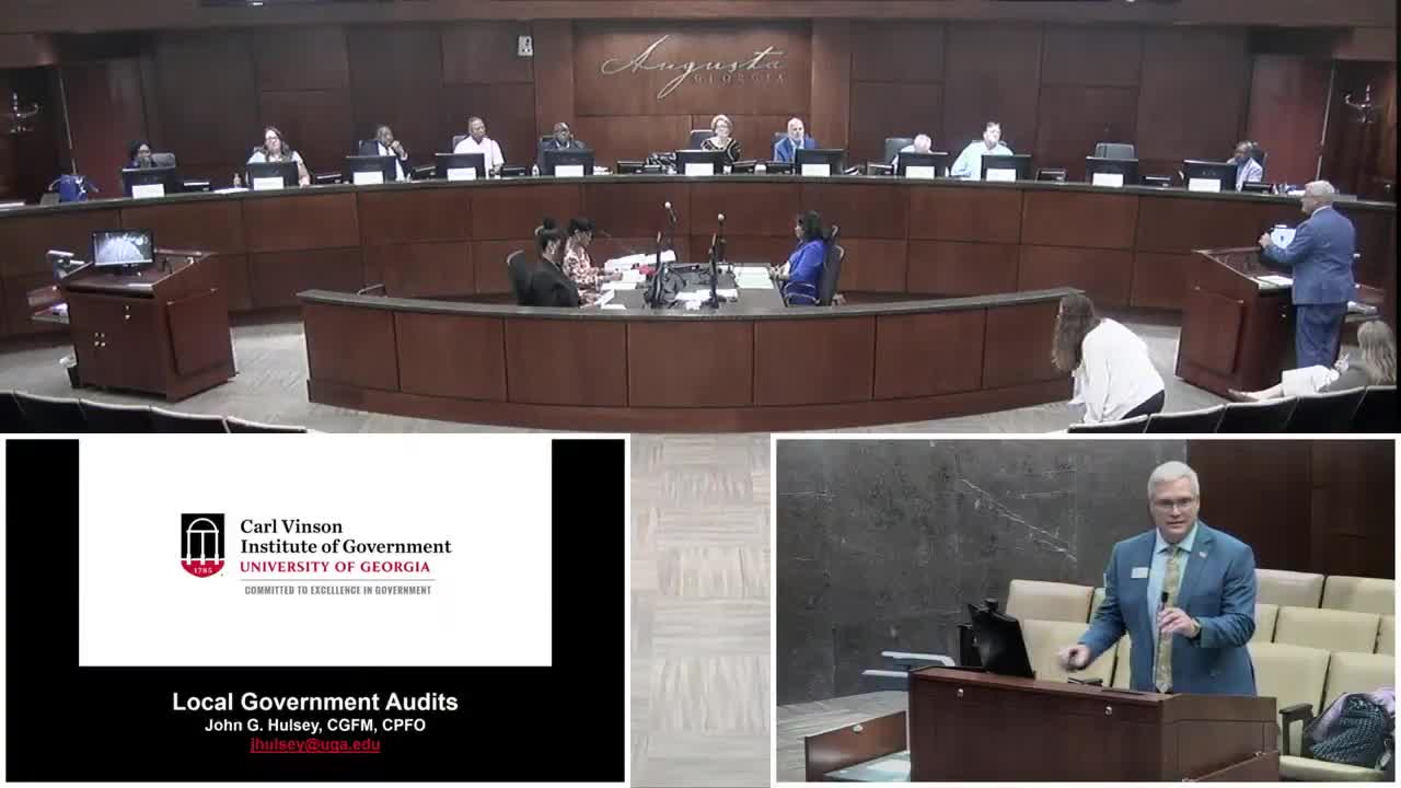 Charter review committee hears audit rules, single-audit requirements and case for internal audit function