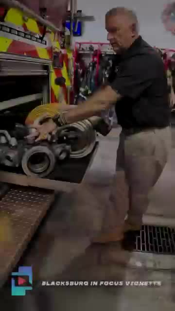 Blacksburg fire staff describe portable hydrant and annual hose testing